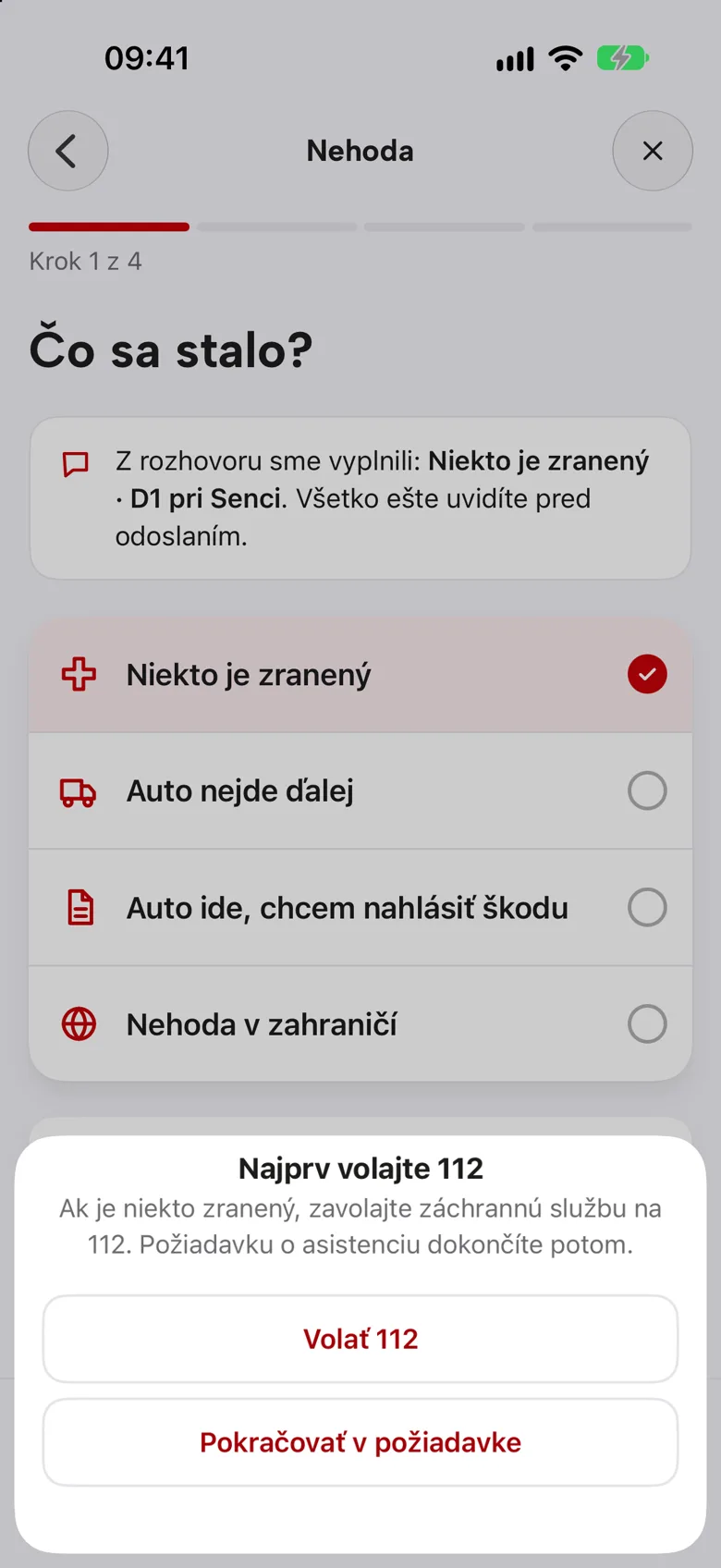 Výzva Najprv volajte 112