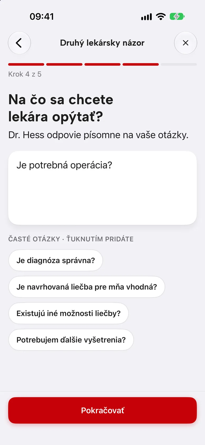 Otázka pre lekára